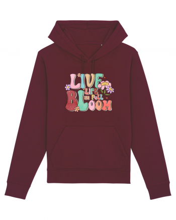 Live Life In Full Bloom Burgundy