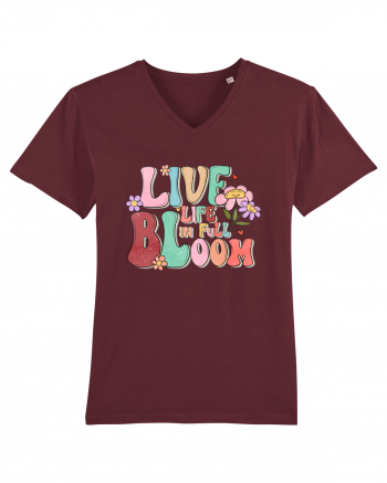 Live Life In Full Bloom Burgundy