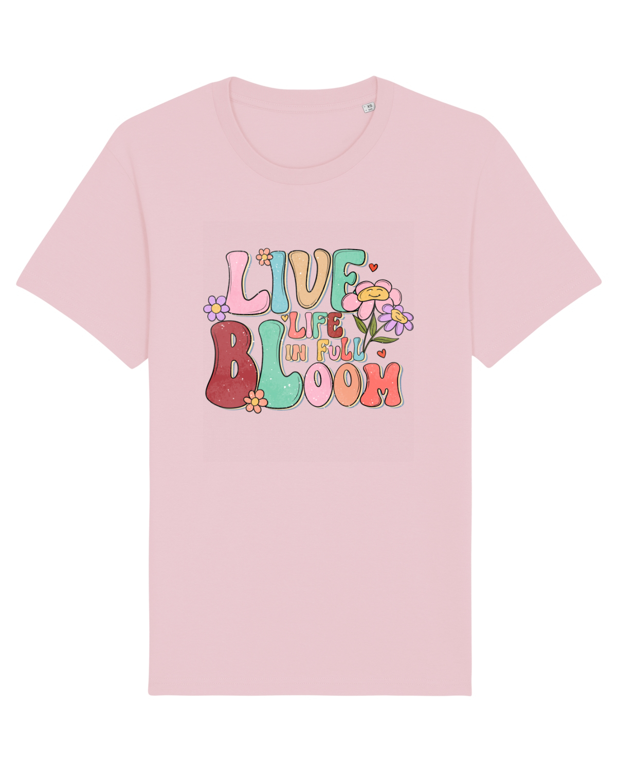 Tricou mânecă scurtă Unisex Rocker Cotton Pink