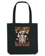 Live Simply Bloom Wildly Sacoșă textilă