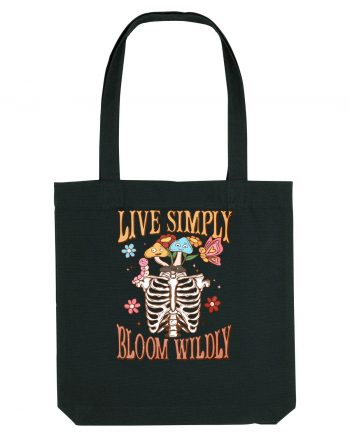 Live Simply Bloom Wildly Black