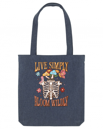 Live Simply Bloom Wildly Midnight Blue