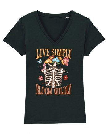 Live Simply Bloom Wildly Black