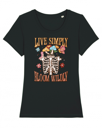 Live Simply Bloom Wildly Black