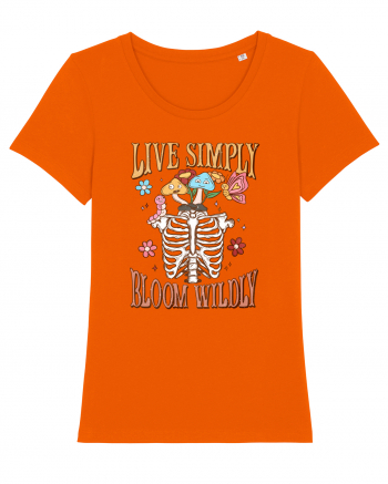 Live Simply Bloom Wildly Bright Orange