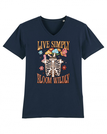 Live Simply Bloom Wildly French Navy