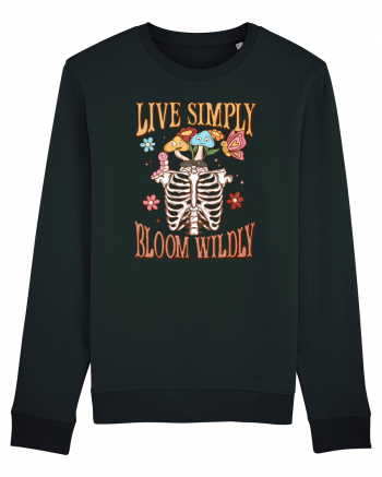 Live Simply Bloom Wildly Black