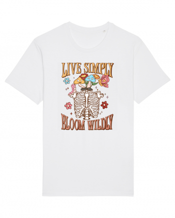 Live Simply Bloom Wildly White