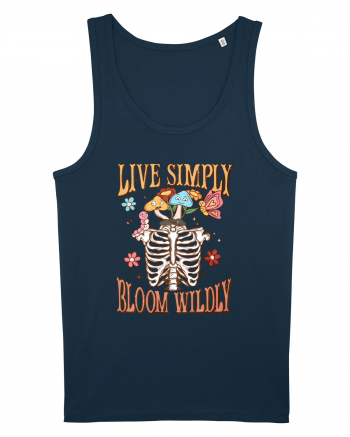 Live Simply Bloom Wildly Navy