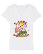 Love Each Other Tricou mânecă scurtă guler V Damă Evoker