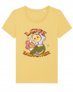 Love Each Other Tricou mânecă scurtă guler larg fitted Damă Expresser