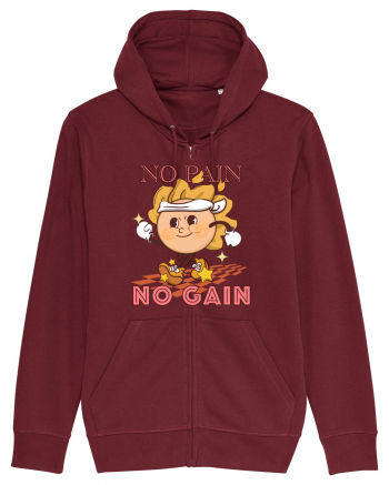 No Pain No Gain Burgundy