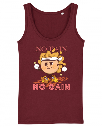 No Pain No Gain Burgundy