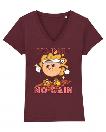 No Pain No Gain Burgundy