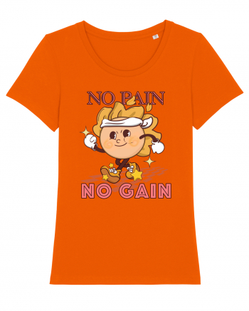 No Pain No Gain Bright Orange