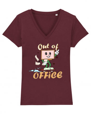 Out Of Office Burgundy