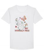 Set Yourself Free Tricou mânecă scurtă guler larg Bărbat Skater