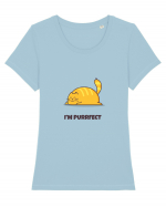 Purrfect Tricou mânecă scurtă guler larg fitted Damă Expresser