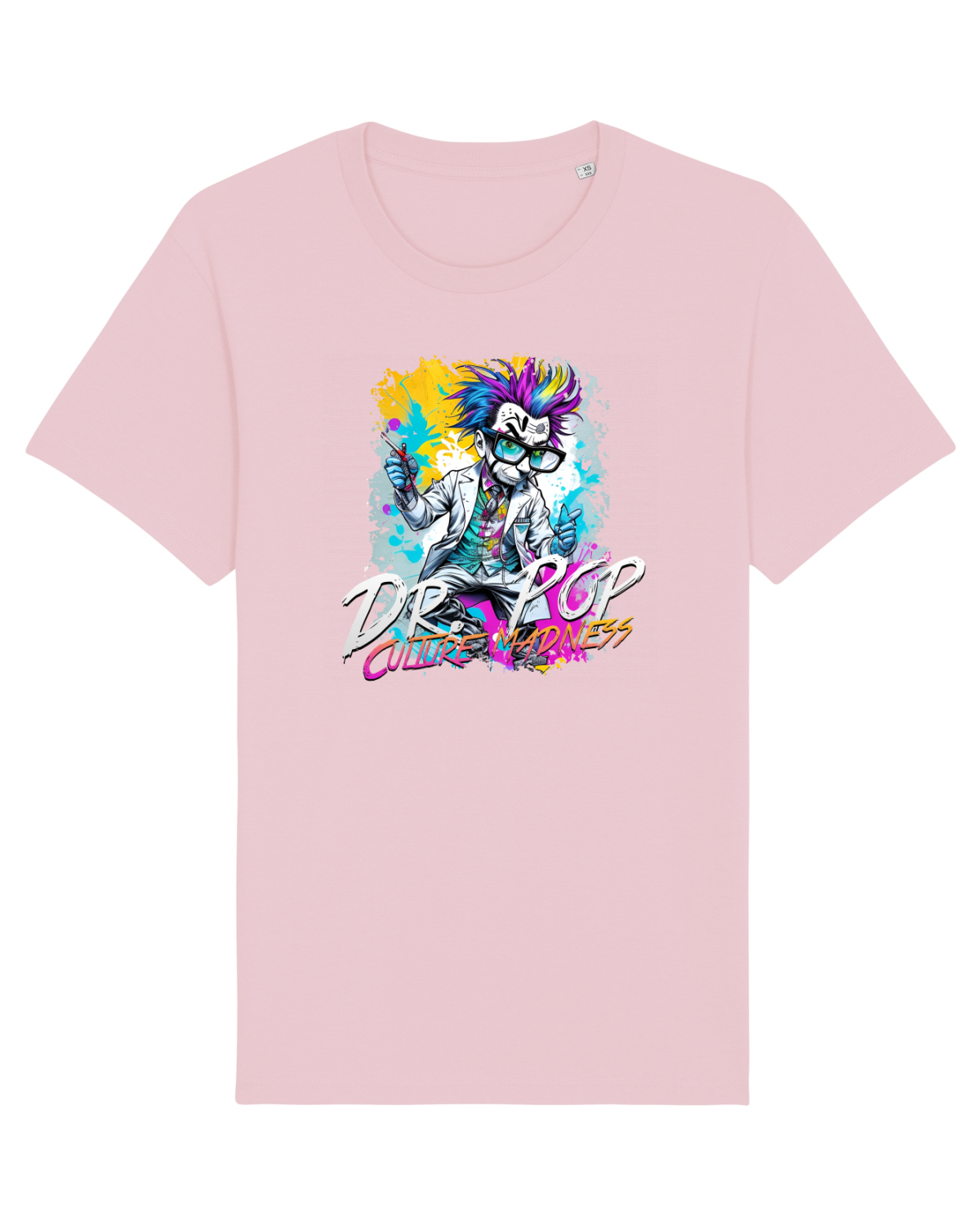 Tricou mânecă scurtă Unisex Rocker Cotton Pink