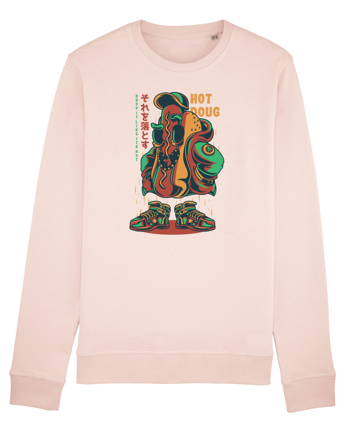 Bluză mânecă lungă Unisex Rise Candy Pink