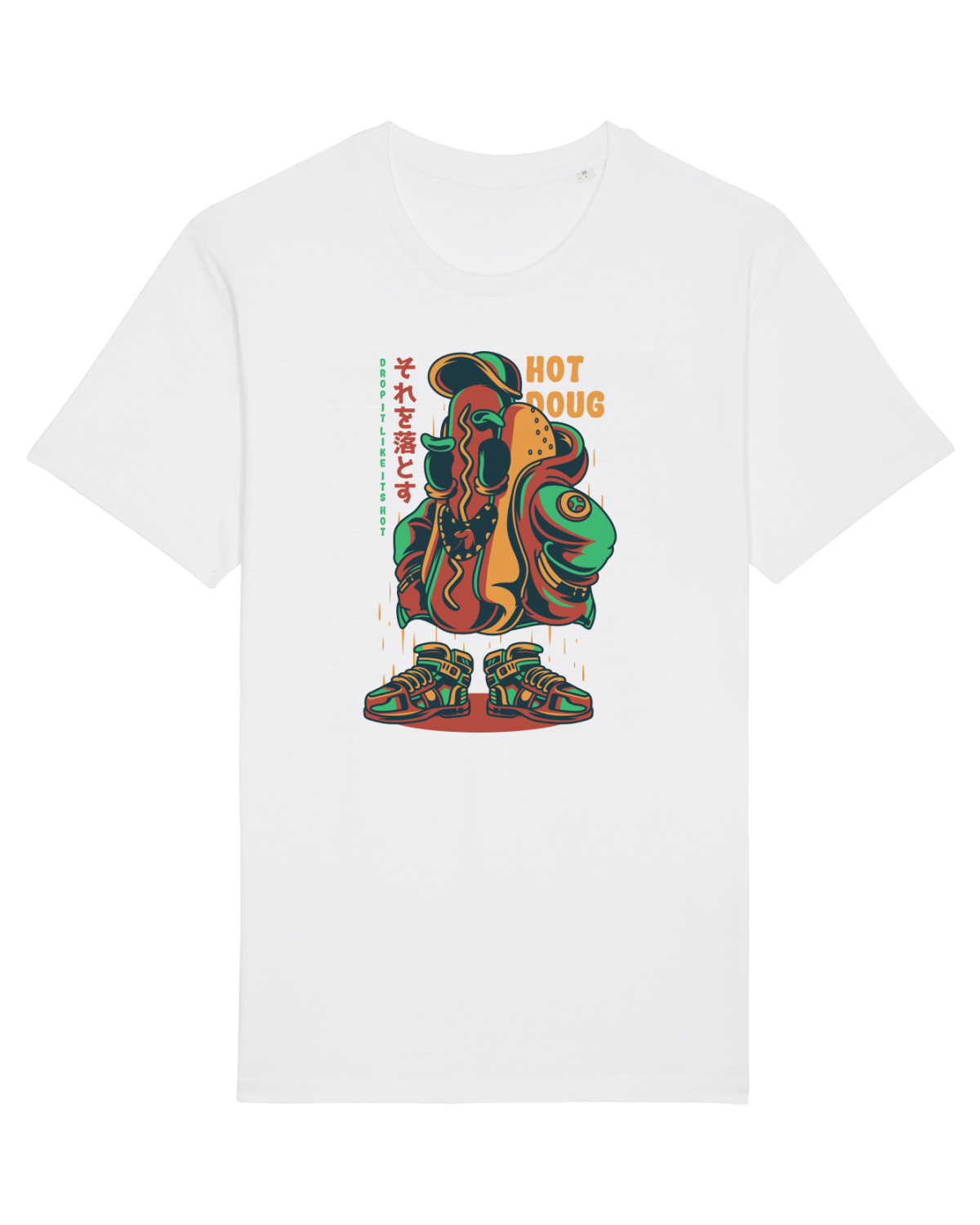 Tricou mânecă scurtă Unisex Rocker White