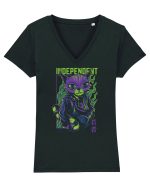 Independent Tricou mânecă scurtă guler V Damă Evoker