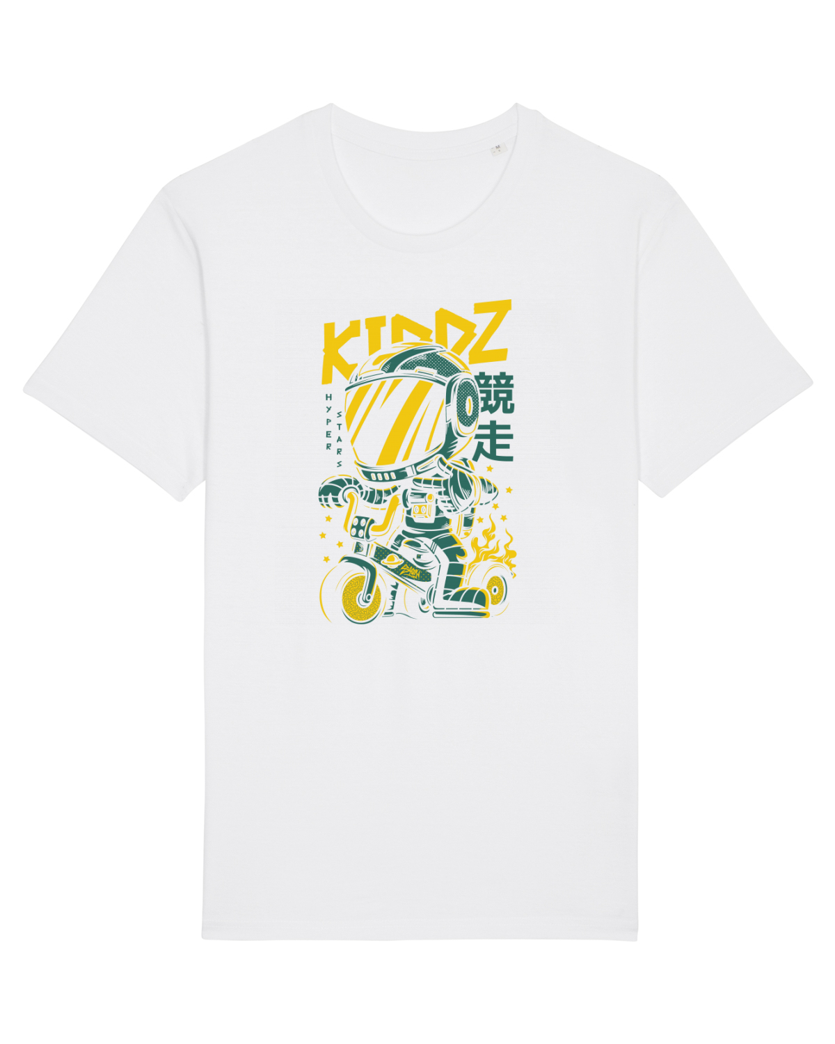 Tricou mânecă scurtă Unisex Rocker White