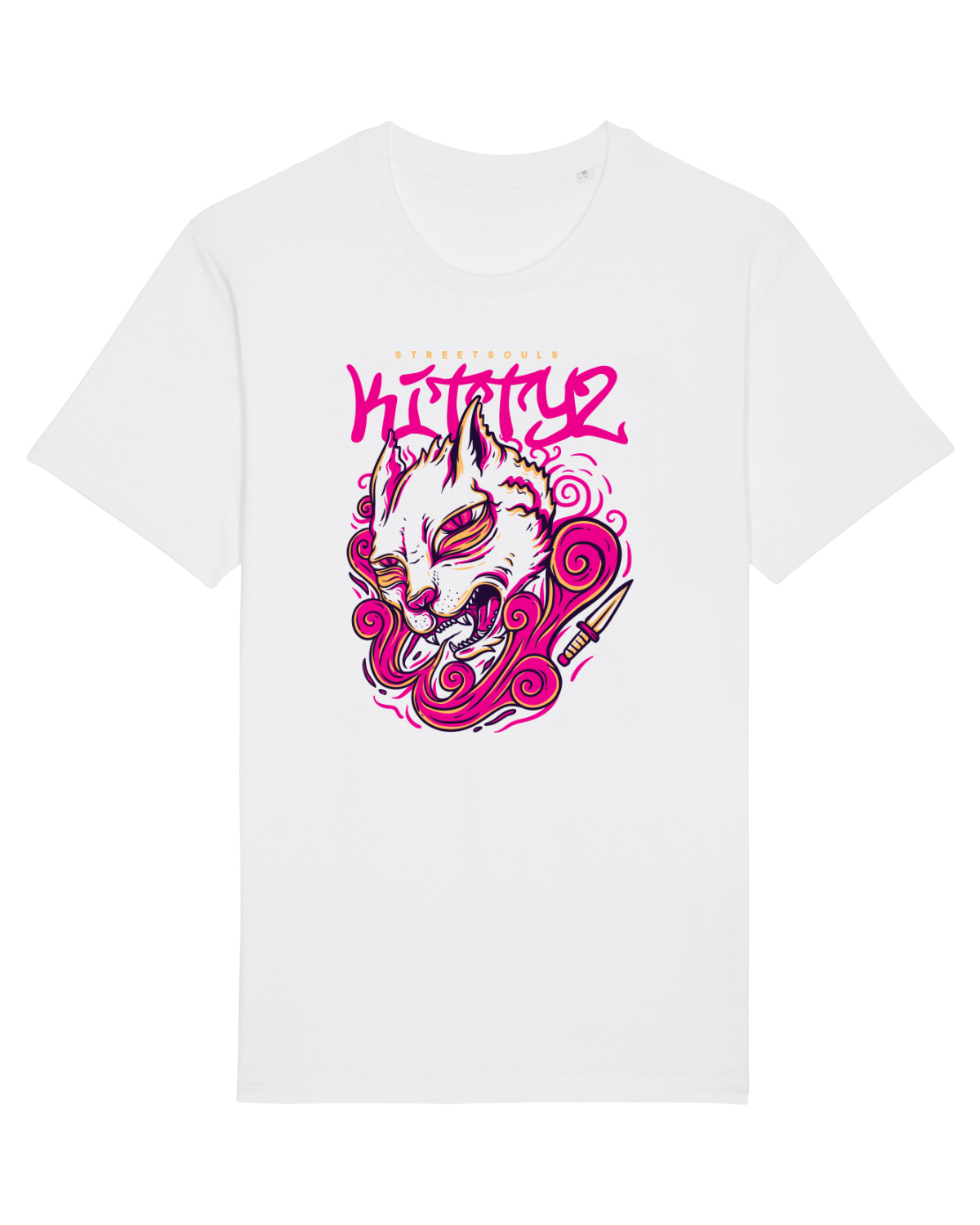 Tricou mânecă scurtă Unisex Rocker White