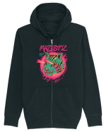 Mazestic Awesome Trippy Cat Hanorac cu fermoar Unisex Connector