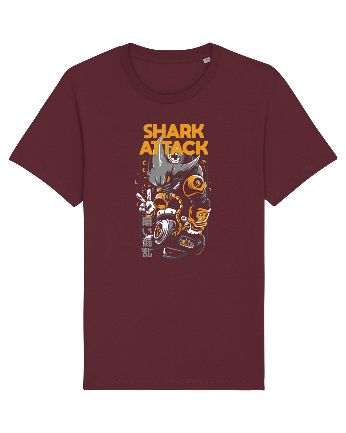 Tricou mânecă scurtă Unisex Rocker Burgundy