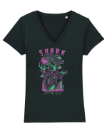 Shark City Business Tricou mânecă scurtă guler V Damă Evoker