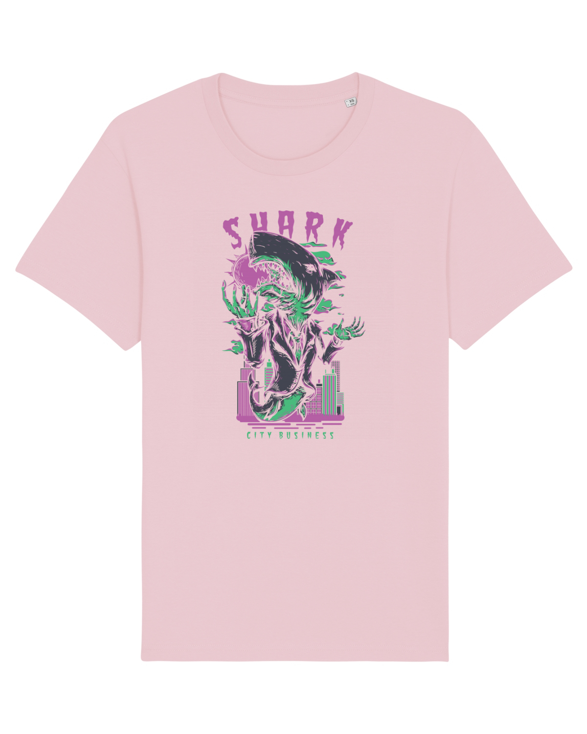 Tricou mânecă scurtă Unisex Rocker Cotton Pink