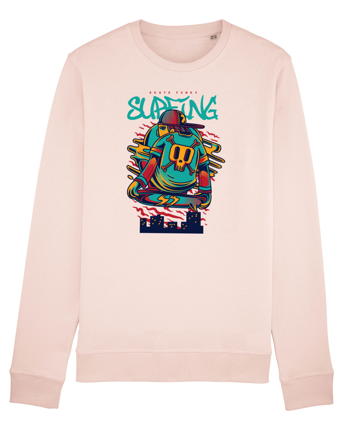 Bluză mânecă lungă Unisex Rise Candy Pink