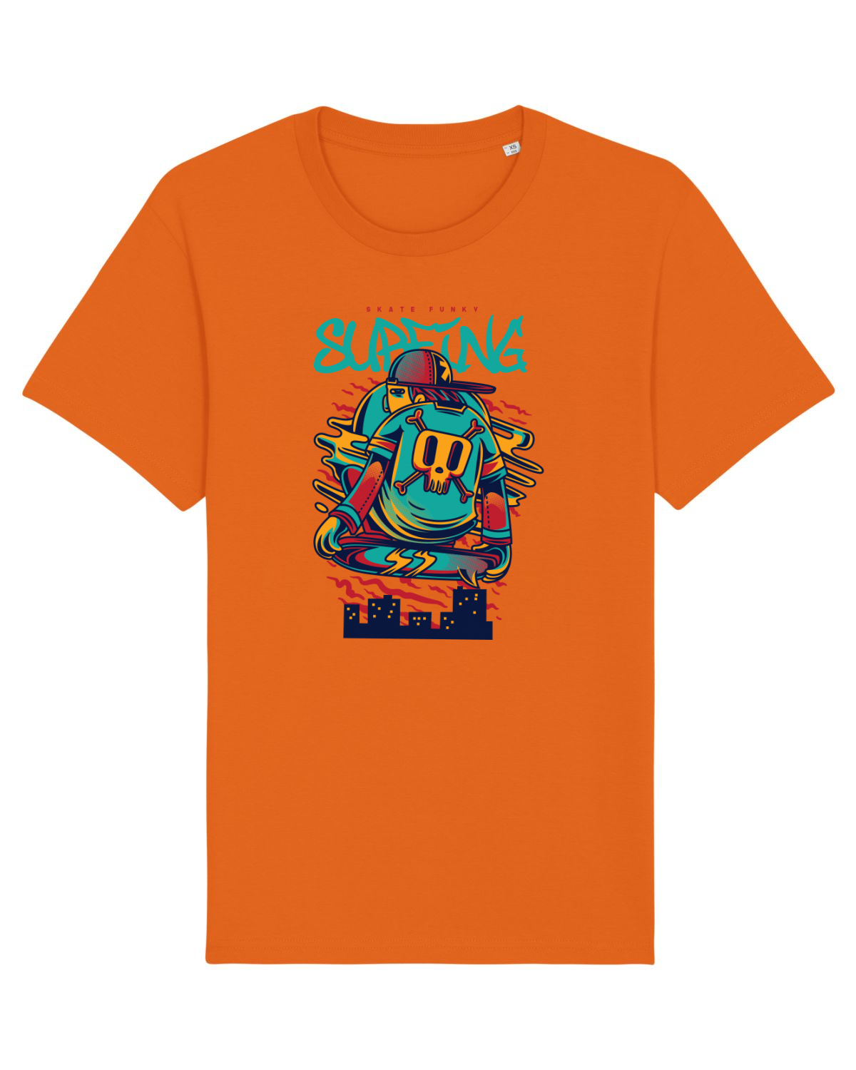 Tricou mânecă scurtă Unisex Rocker Bright Orange