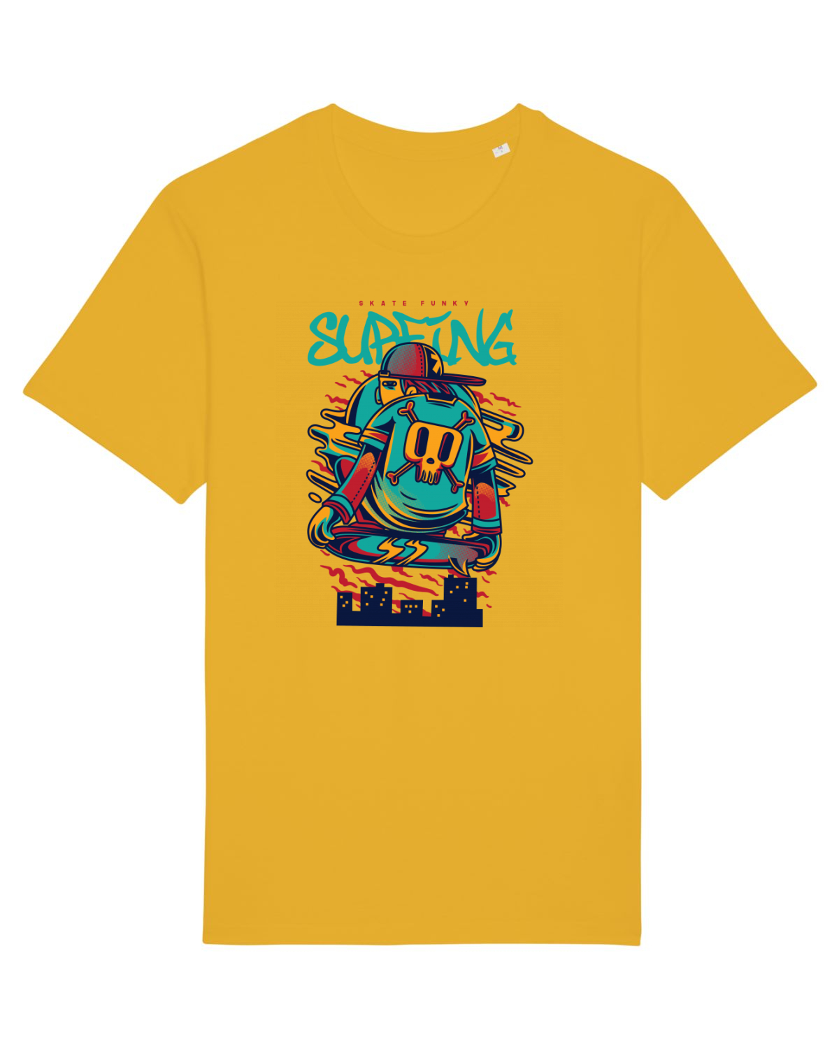 Tricou mânecă scurtă Unisex Rocker Spectra Yellow