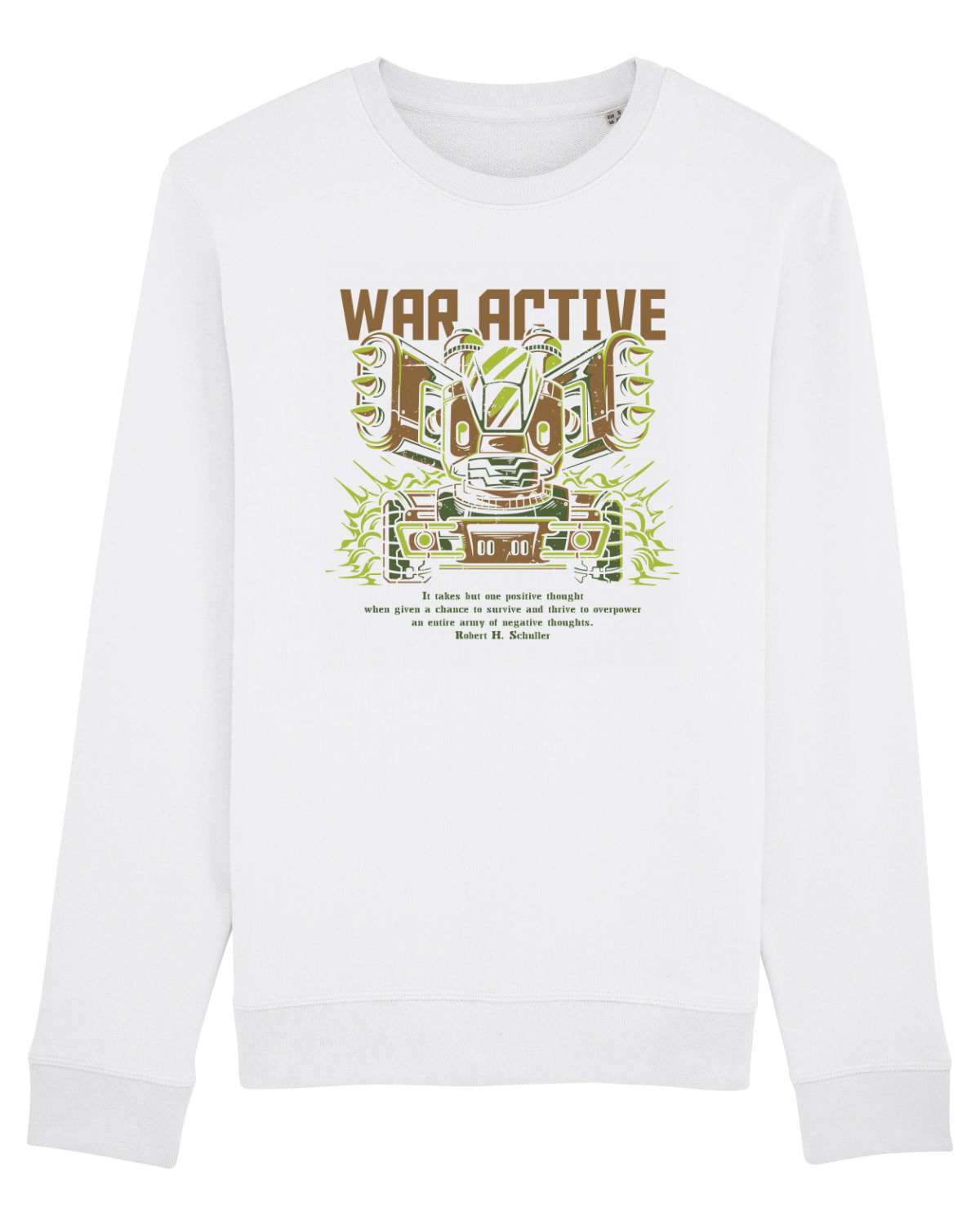Bluză mânecă lungă Unisex Rise White