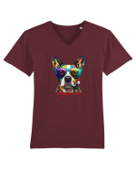 Dog lover 1 Tricou mânecă scurtă guler V Bărbat Presenter