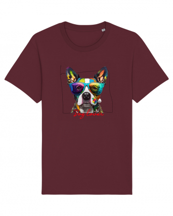 Dog lover 1 Burgundy