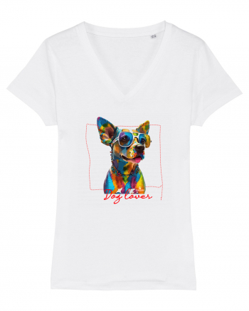 Dog lover 3 White