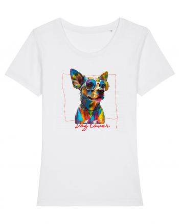 Dog lover 3 White