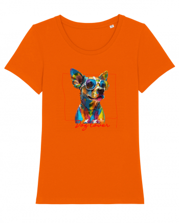 Dog lover 3 Bright Orange