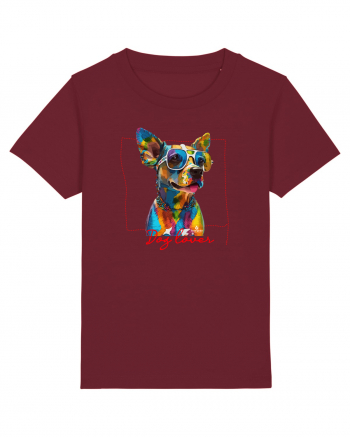 Dog lover 3 Burgundy