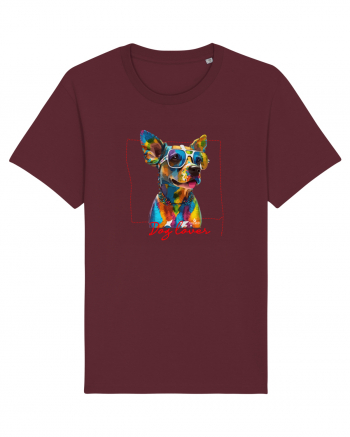 Dog lover 3 Burgundy