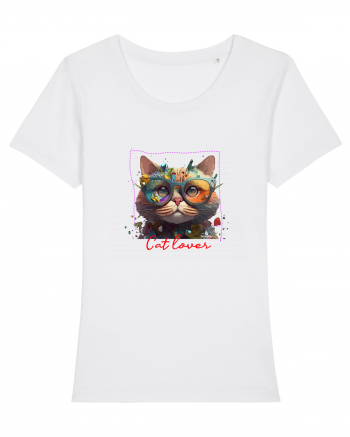 Cat lover White