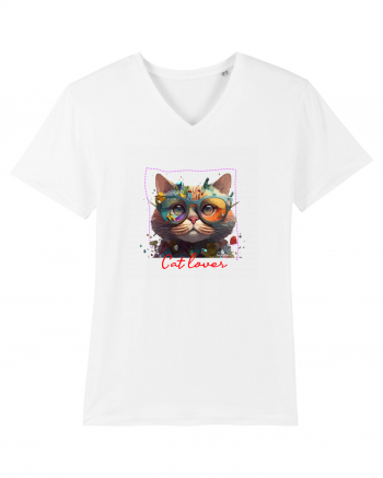 Cat lover White