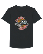 Custom Garage American Hot Rod Tricou mânecă scurtă guler larg Bărbat Skater