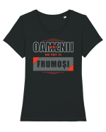 Oamenii răi nu pot fi frumoși Tricou mânecă scurtă guler larg fitted Damă Expresser