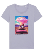 Barbenheimer Barbie the destroyer of world Tricou mânecă scurtă guler larg fitted Damă Expresser