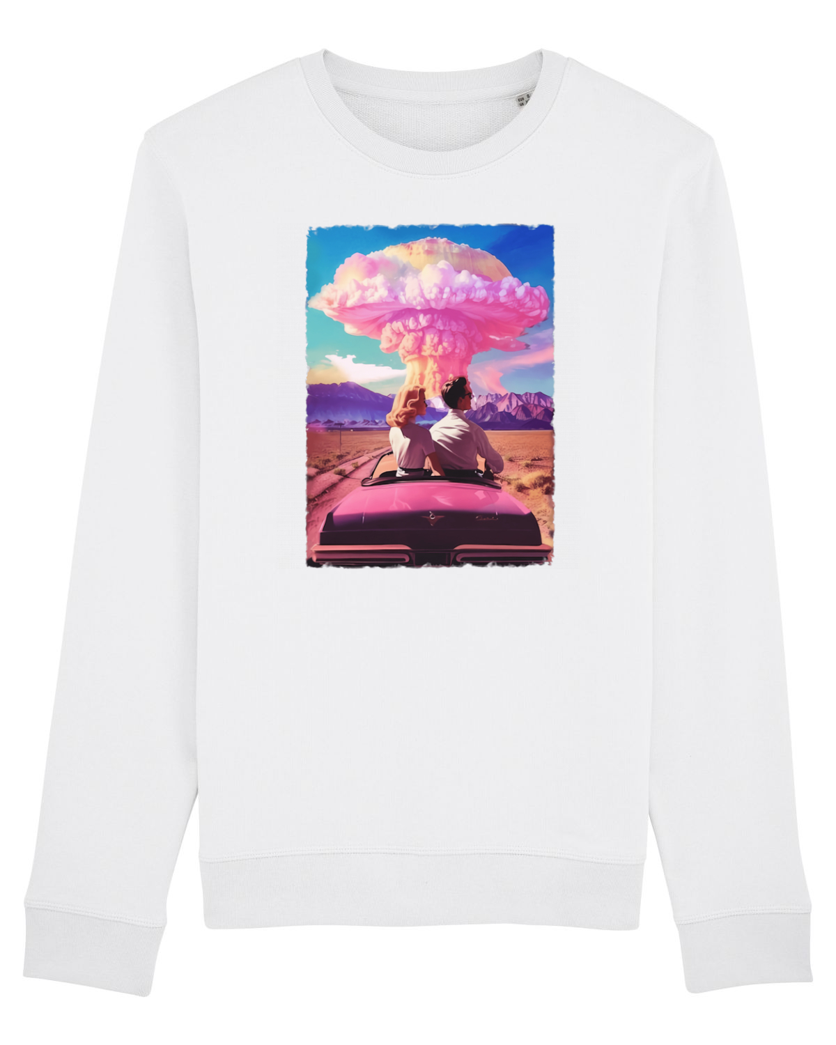 Bluză mânecă lungă Unisex Rise White