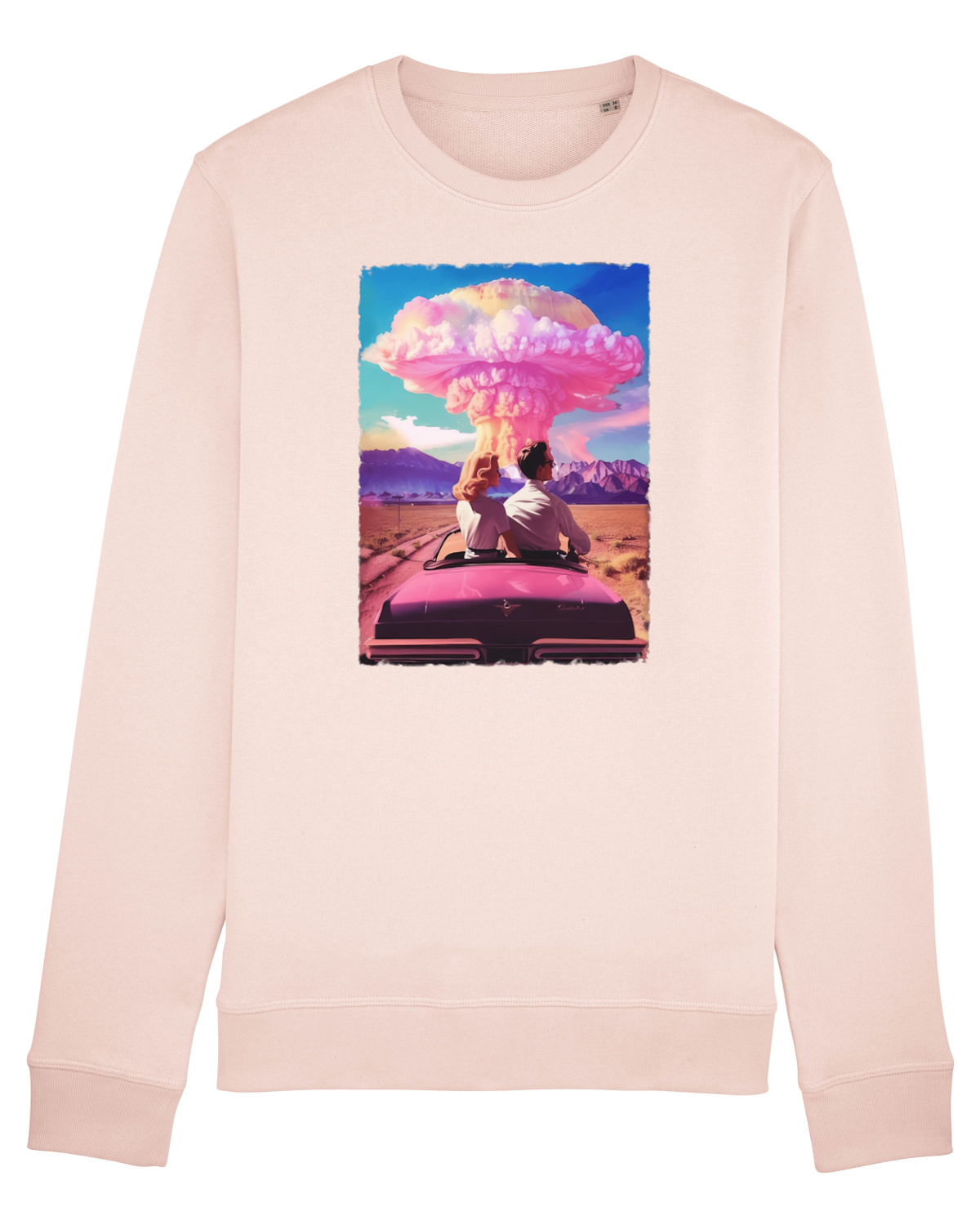 Bluză mânecă lungă Unisex Rise Candy Pink